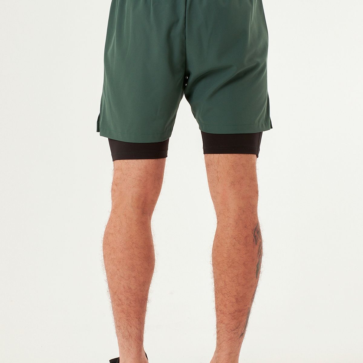 BELIFE - Pantaloneta deportiva verde con ciclista para hombre