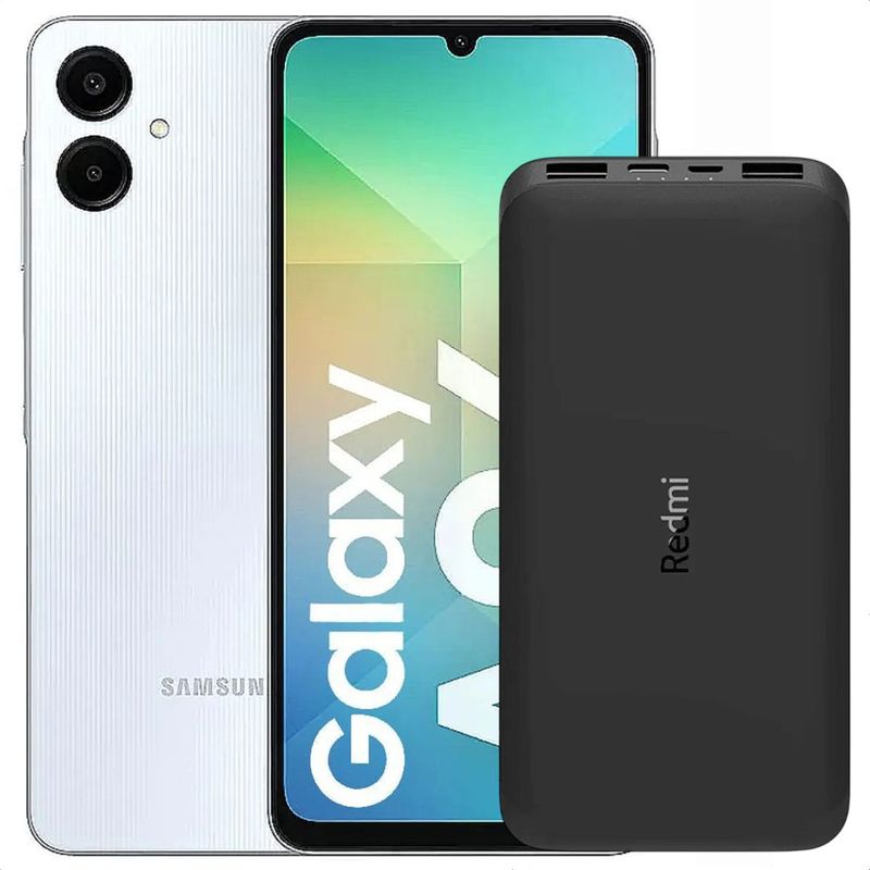 SAMSUNG - Celular Samsung Galaxy A06 128GB /4GB Azul + Power Bank 10000