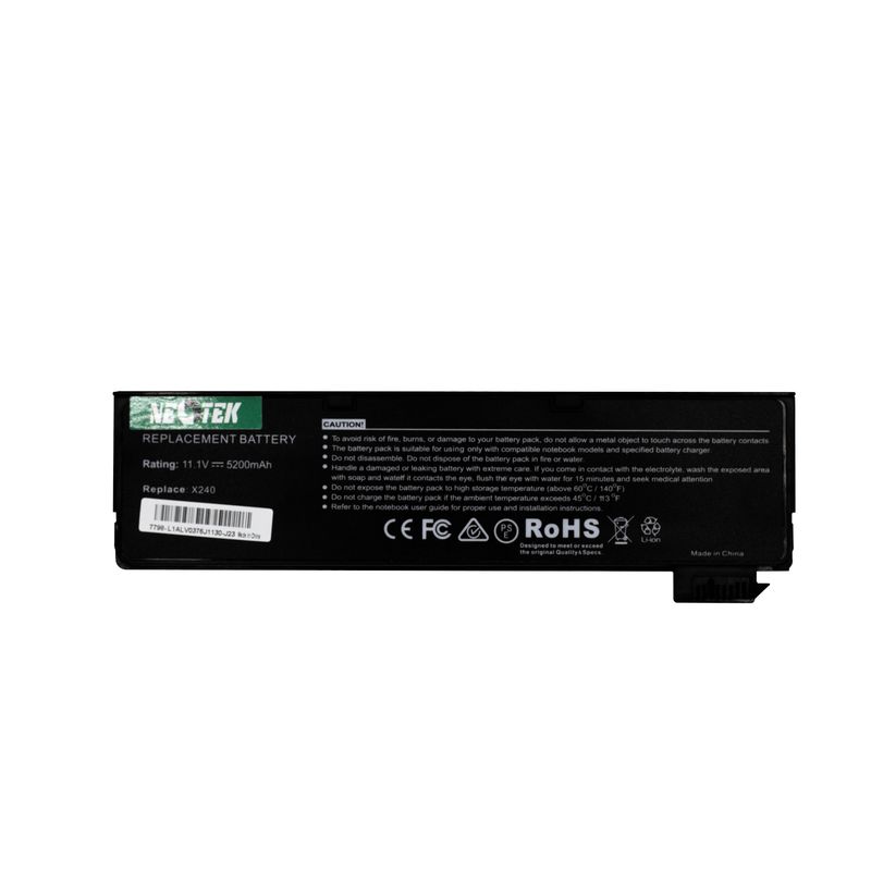 NEOTEK - Batería Lenovo T440S / X240 Compatible Homologada 3 Celdas