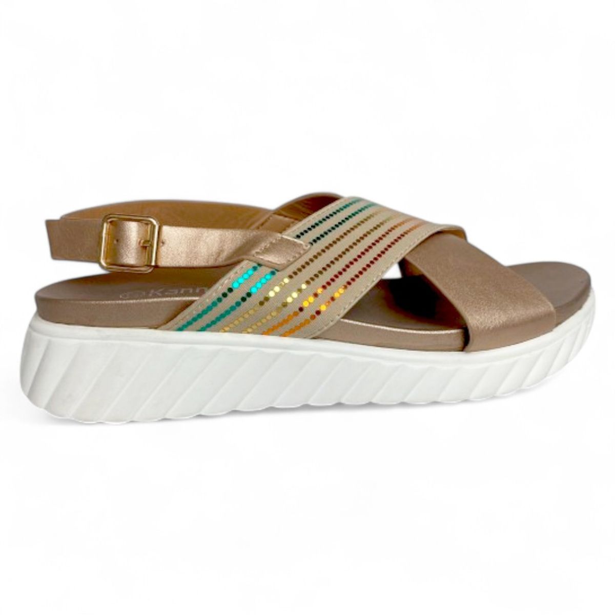 PRICE SHOES - Price Shoes Sandalia Confort Mujer 622B6J7303OROROSA