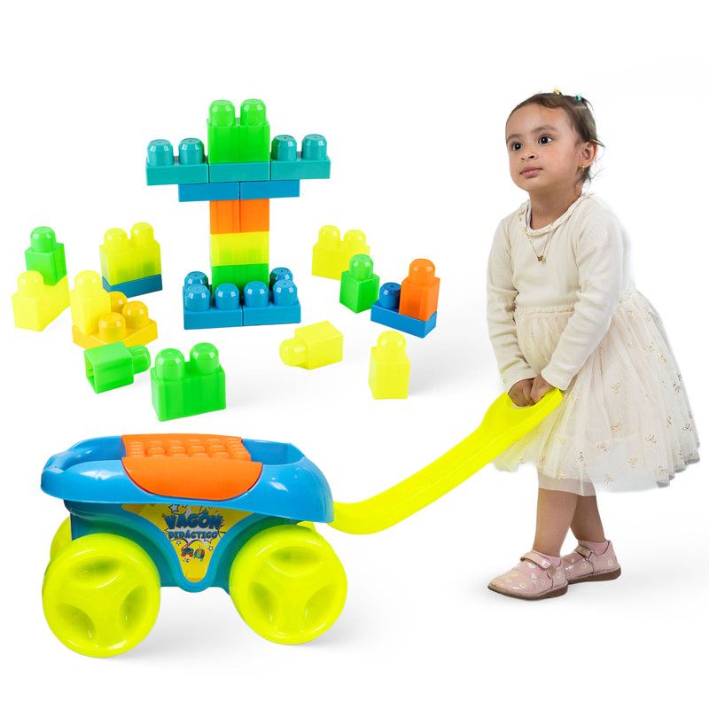 ENERGY PLUS - Vagón Didáctico Infantil con 30 Bloques de Construcción