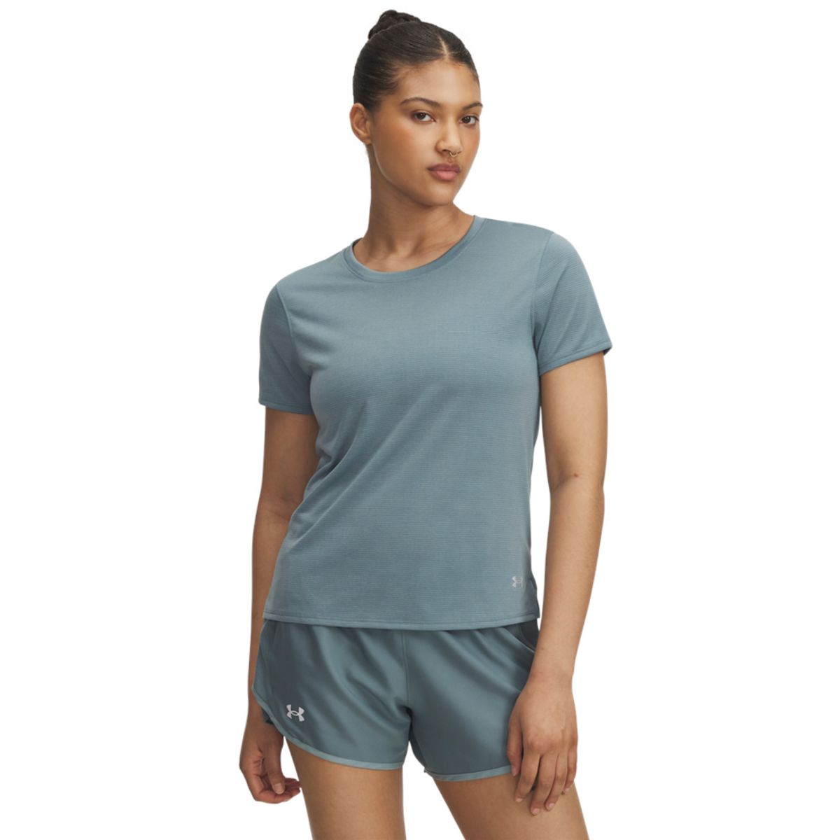 UNDER ARMOUR - Camiseta Mujer Under Armour LAUNCH SHORTSLEEVE Azul UNDER ARMOUR