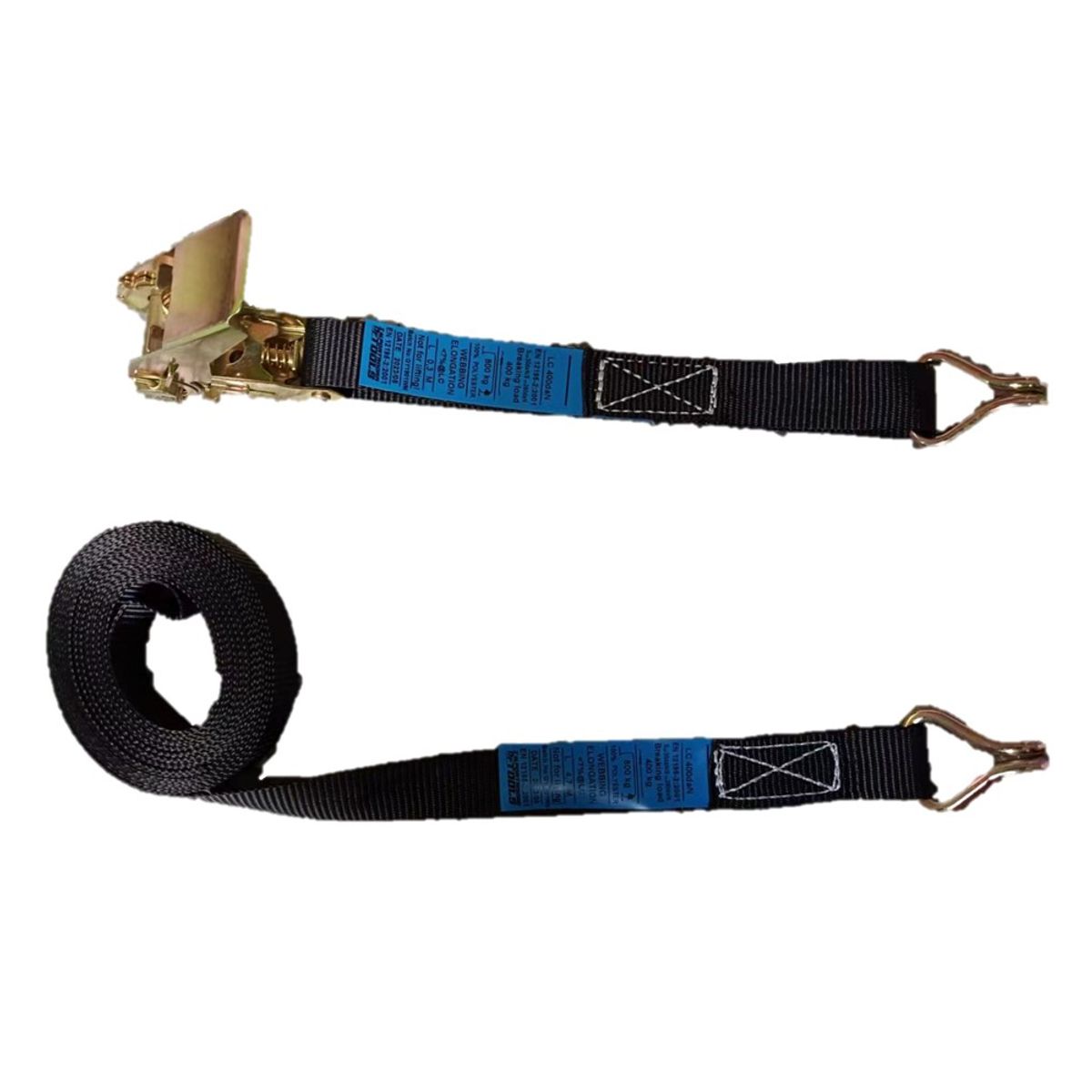 GENERICO - Eslinga reata negra con rachet 1x5 mts