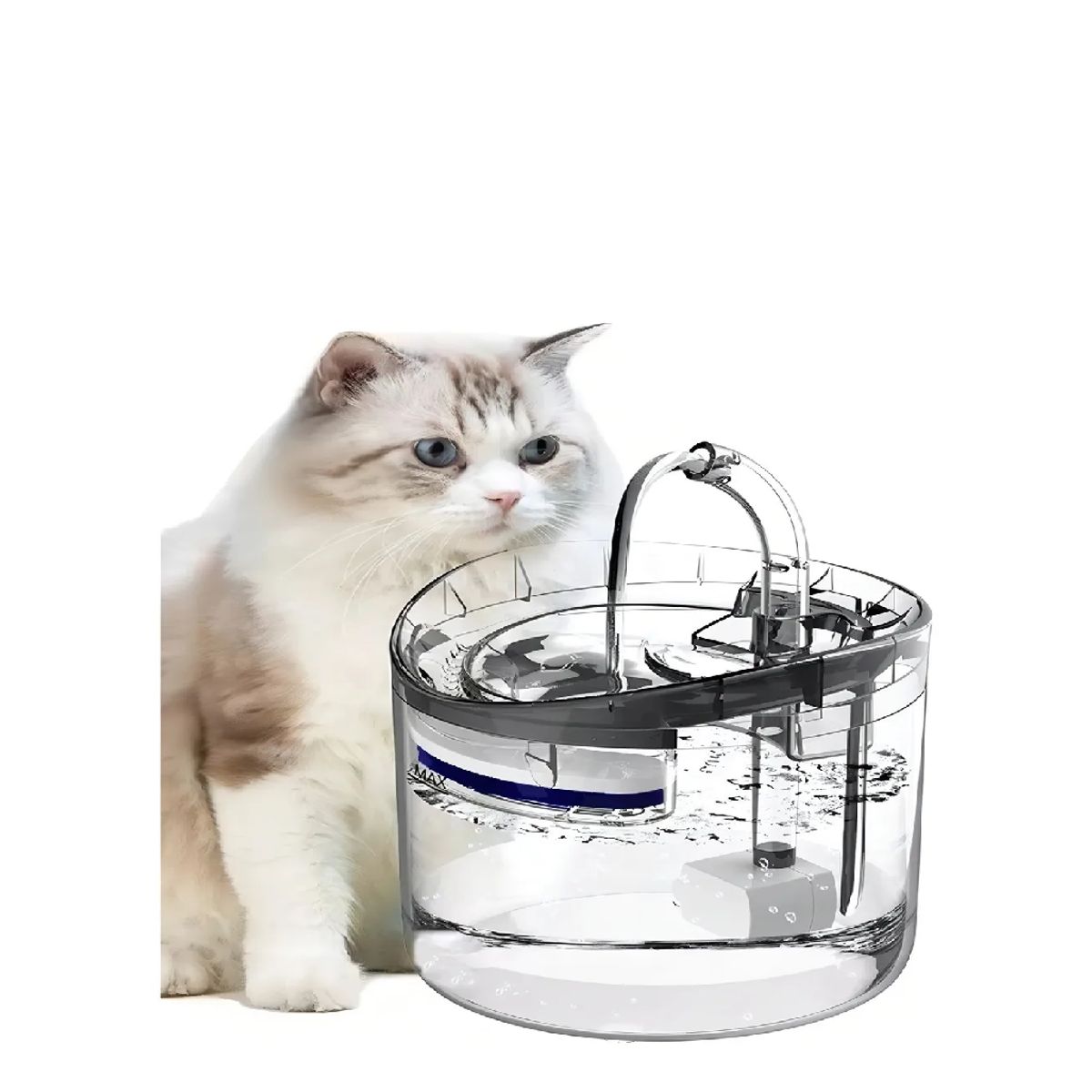 SKY - Fuente De Agua Para Mascotas Gatos Silencioso Automatico