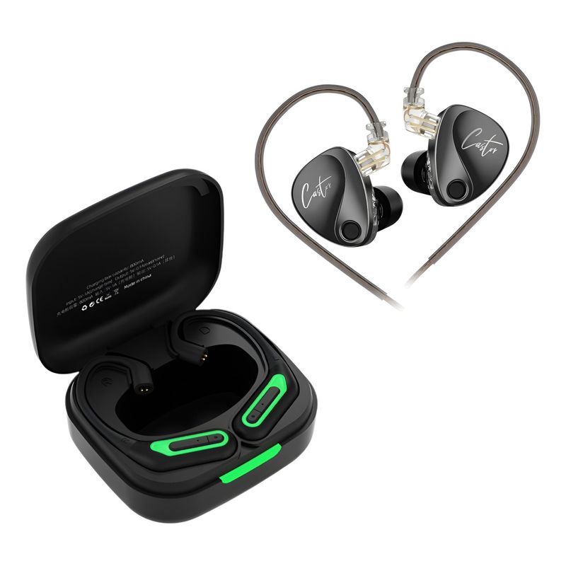 KZ - Modulo Bluetooth Kz Az10 + Audifonos Kz Castor Con Cable