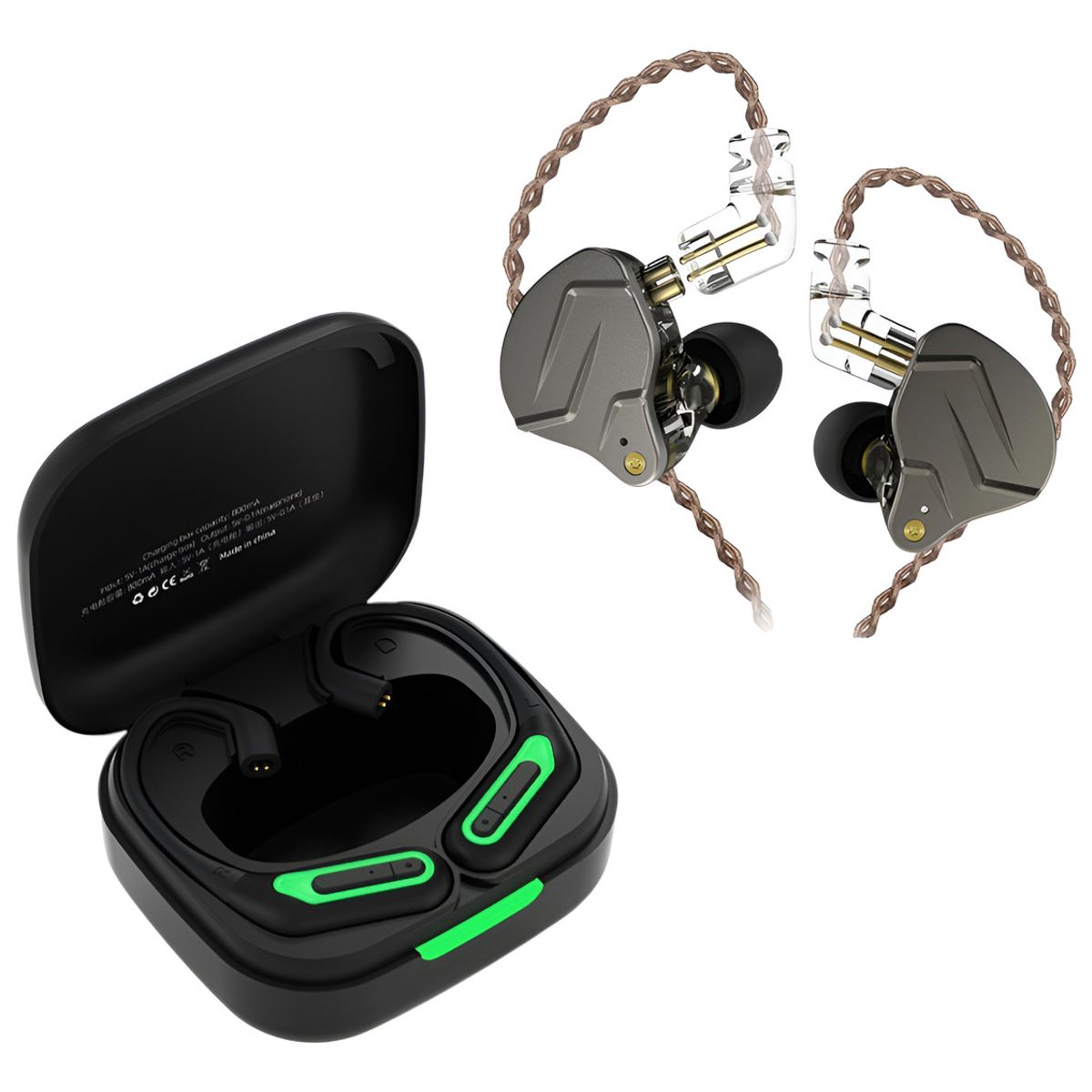 KZ - Modulo Bluetooth Kz Az10 + Audifonos Kz Zsn Pro Con Cable