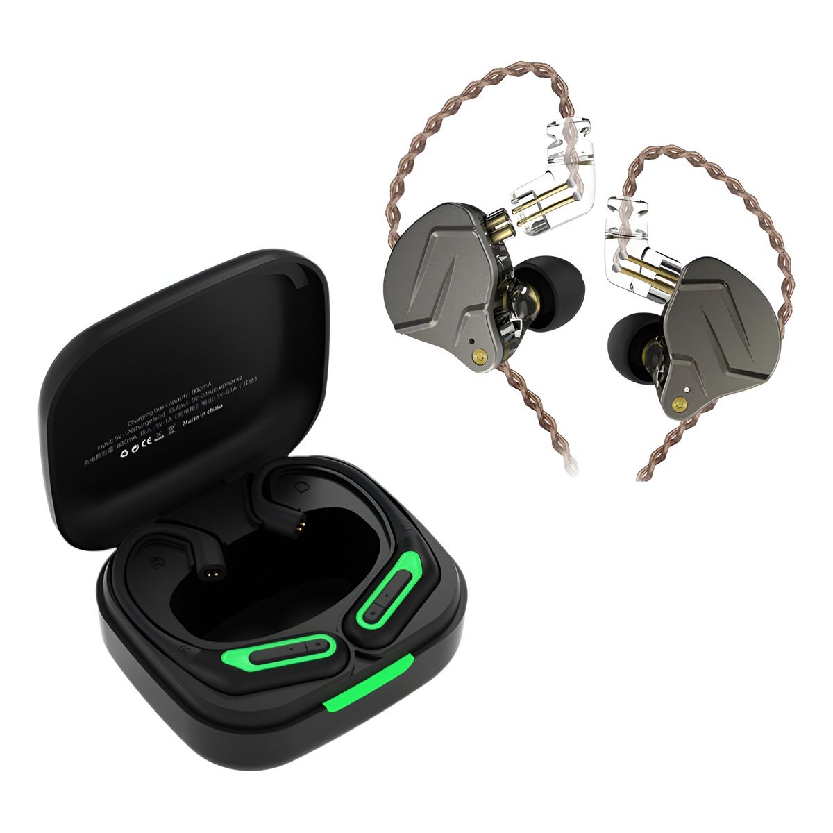 KZ - Modulo Bluetooth Kz Az10 + Audifonos Kz Zsn Pro Con Cable
