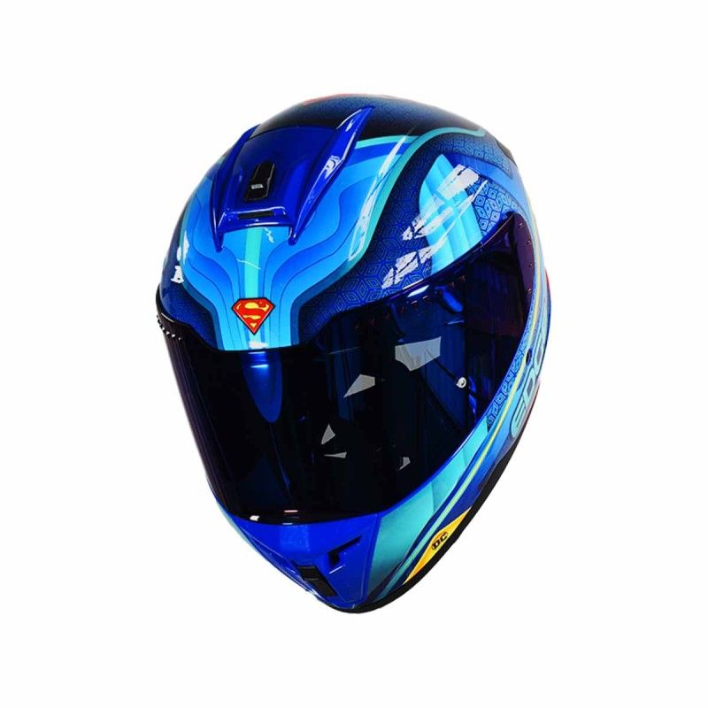 EDGE HELMETS - CASCO EDGE CERTIFICA ECE2206 DC COMICS SUPERMAN TLL S BRILLO
