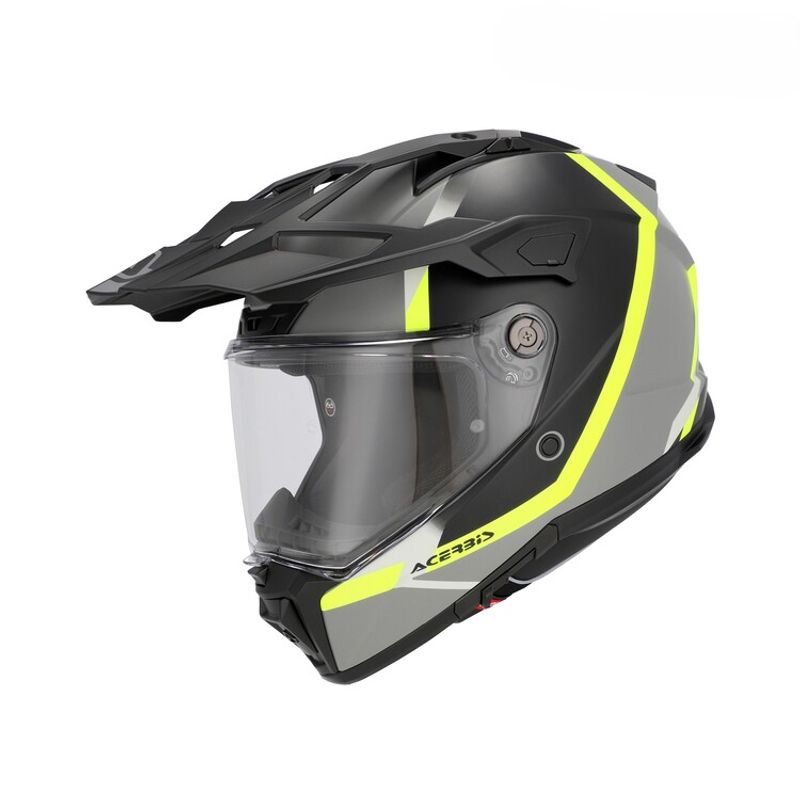 ACERBIS - CASCO ACERBIS ATTACK NEGRO  AMARILLO FLUOR TALLA S
