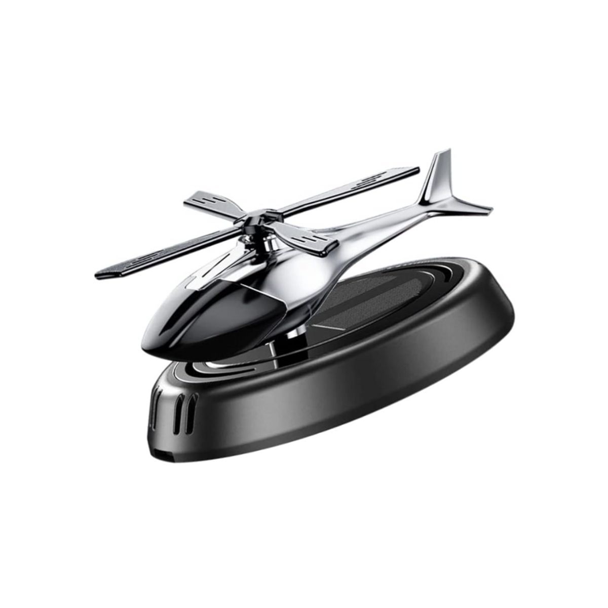 GENERICO - Difusor Diseño Helicóptero Solar Ambientador Carro + Esencia