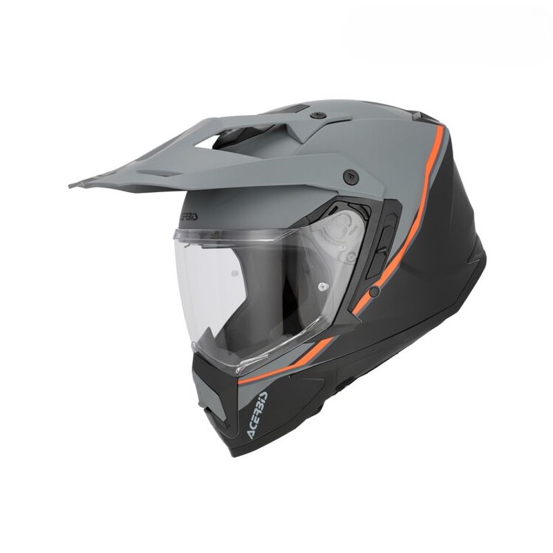 ACERBIS - CASCO ACERBIS ASSAULT GRAPHIC NEGRO  NARANJA FLUOR TALLA M