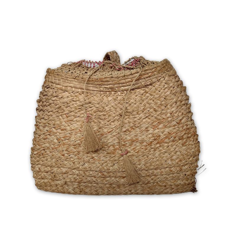 GENERICO - Bolso Tipo Morral Artesanal Tejido En Palma