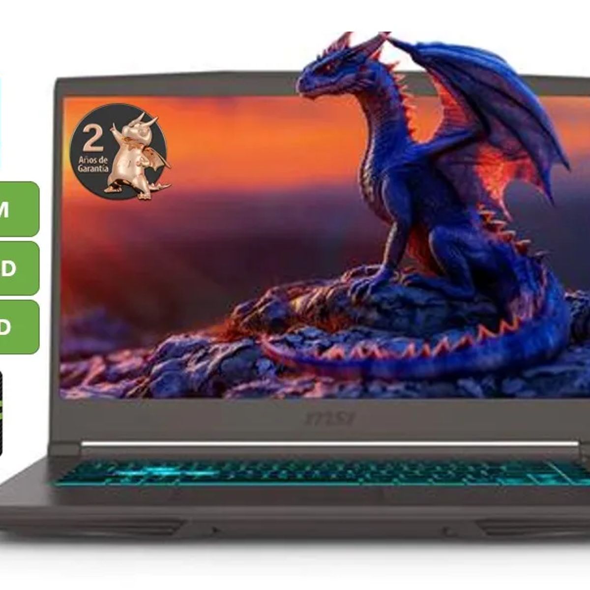 MSI - PORTATIL MSI THIN  CORE I5 13420H 8GB RAM  512GB SSD 15,6" FHD - NVIDIA RTX 3050 4GB MOD  B13UC-3060XCO