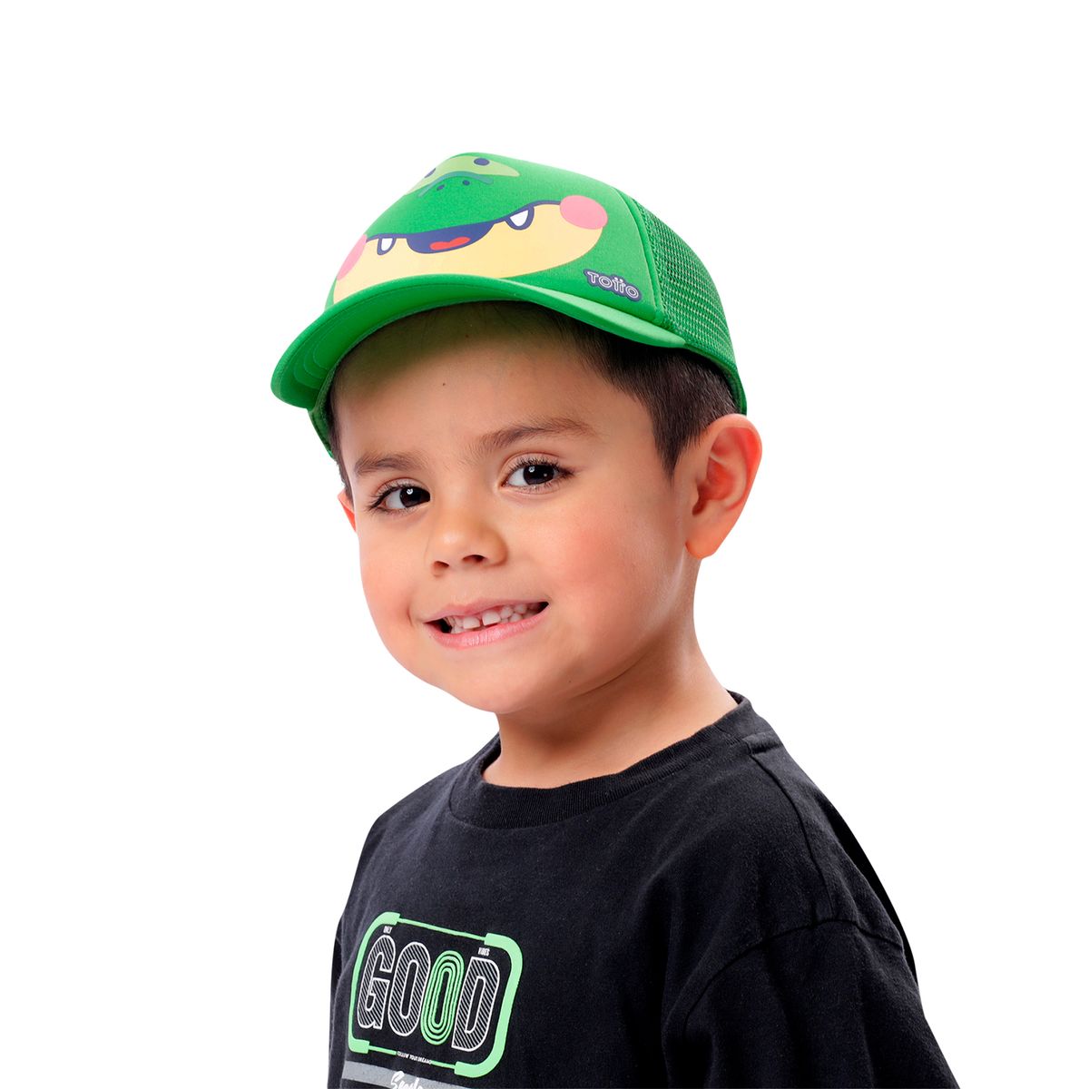 TOTTO - Gorra Tipo Camionera de Cocodrilo Para Niño Verde Rize Totto