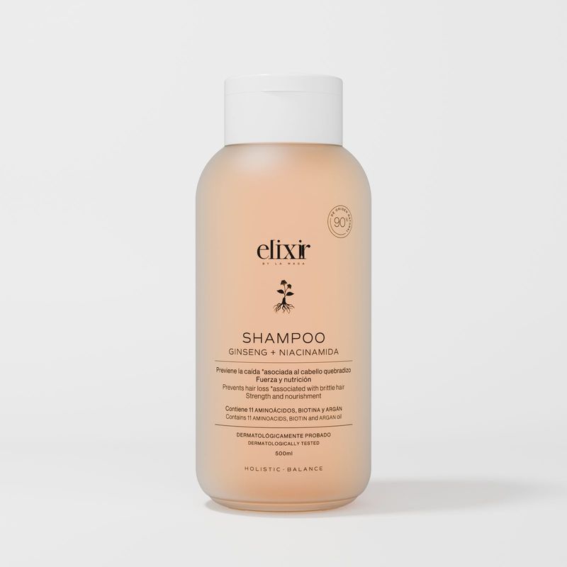 ELIXIR BY LA MAGA - Shampoo Gingseng + Niacinamida
