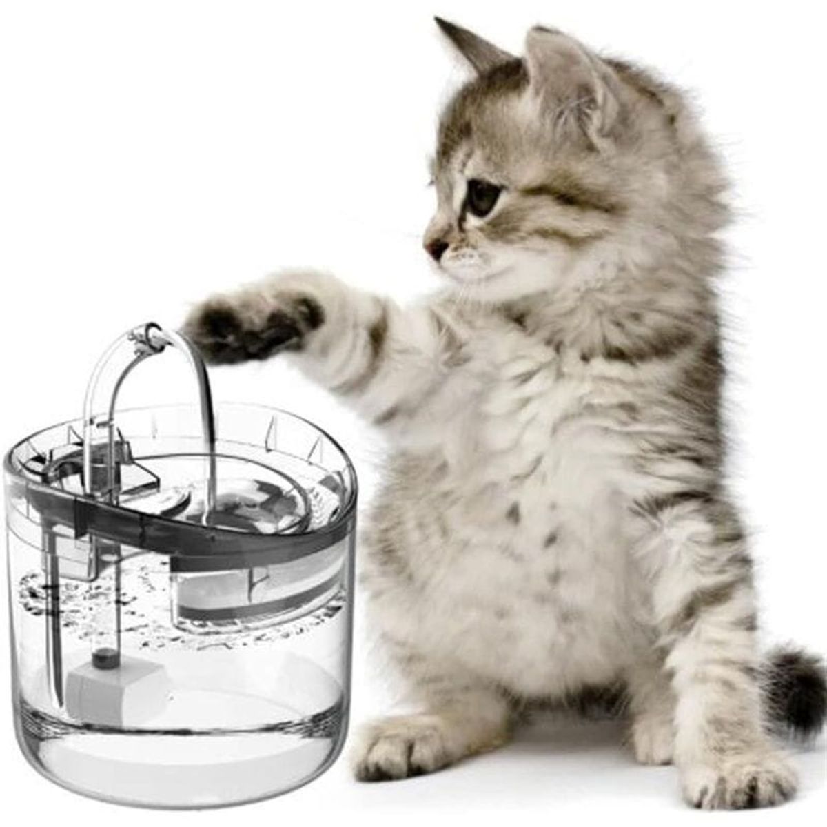 CLEAR - Fuente De Agua Para Mascotas Con Sensor No Generica