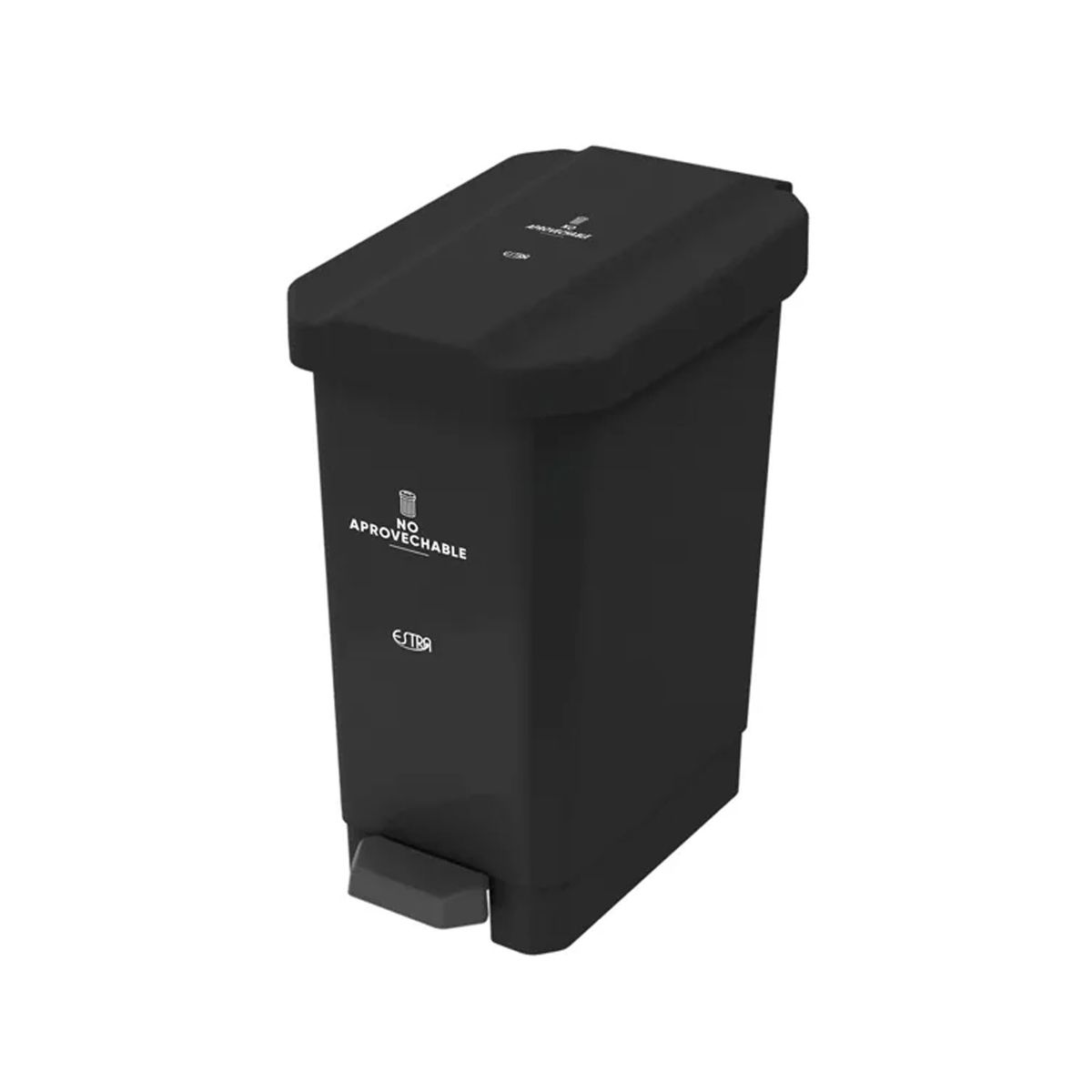 ESTRA - Papelera Pedal 10L EstraBins 4-1042674 No Aprovechable -Negro