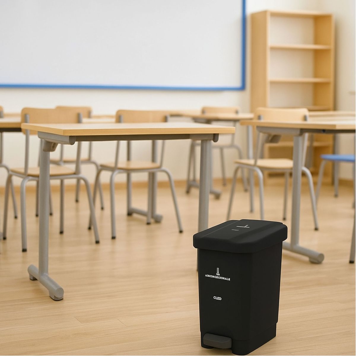 ESTRA - Papelera Pedal 10L EstraBins 4-1042674 No Aprovechable -Negro