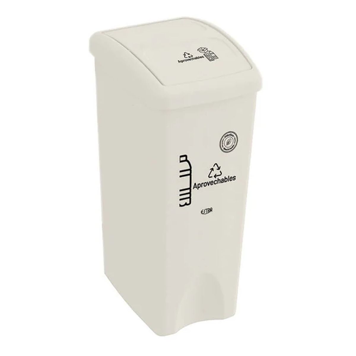 ESTRA - Papelera Vaivén 35L Aprovechables Estra 4-1048886 -Blanco