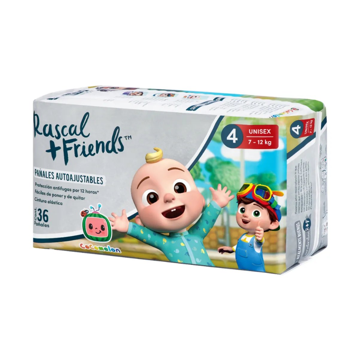MINISTRY OF RASCALS - Pañales Rascal Cocomelon Panty T-4 Bebé de 7 a 12 kg