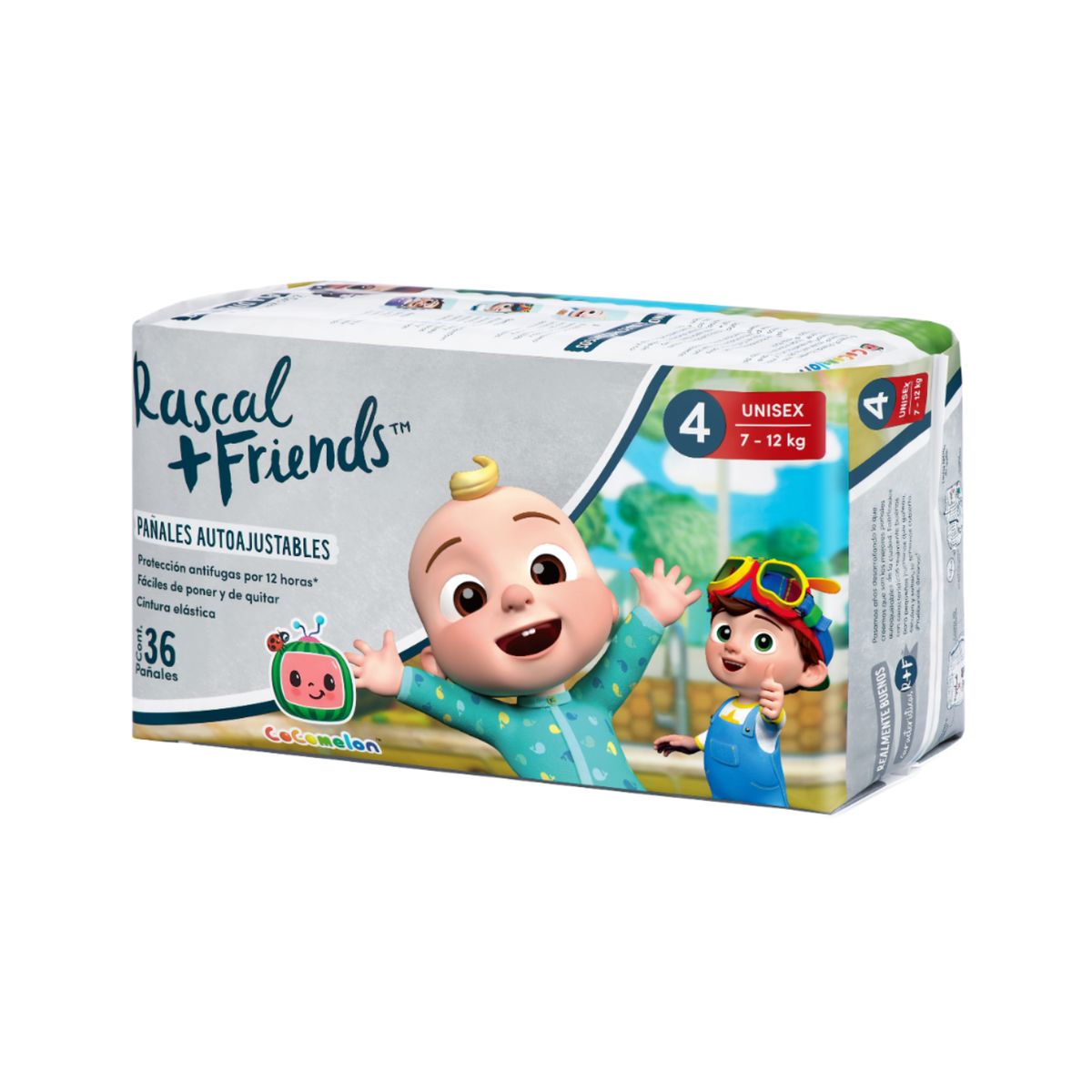 MINISTRY OF RASCALS - Pañales Rascal Cocomelon Panty T-4 Bebé de 7 a 12 kg