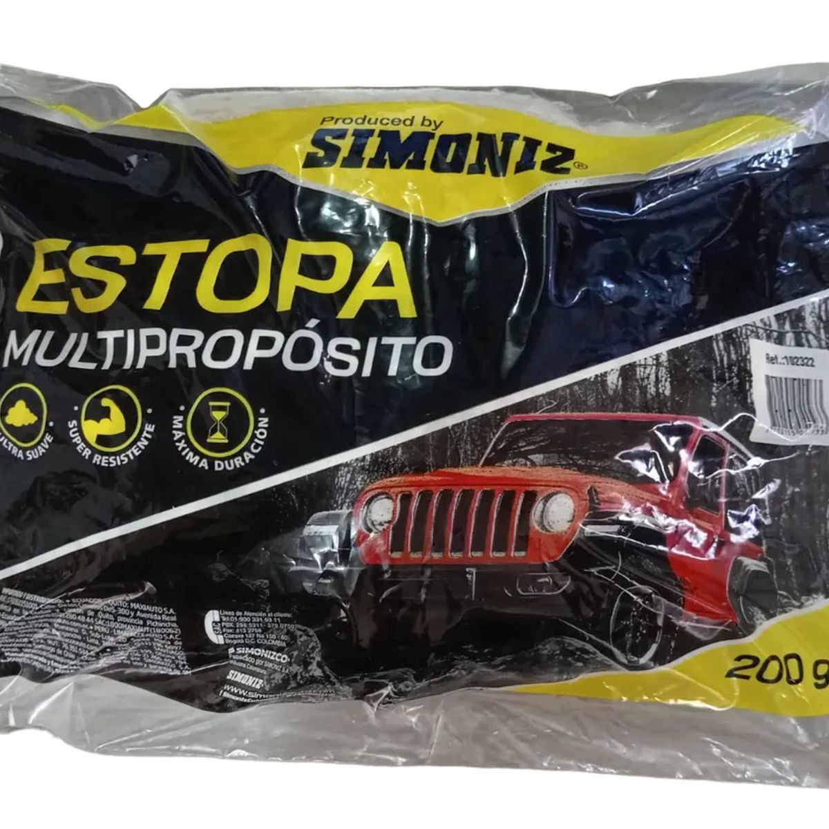 GENERICO - Estopa Multipropósito Super Brillo Automóvil Hogar X 200g