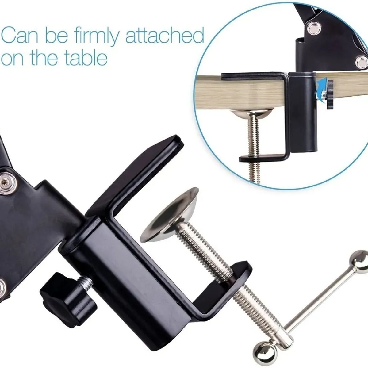 GENERICO - Base Atril Tripode Holder Celular Tablet Grua Brazo Ajustabl