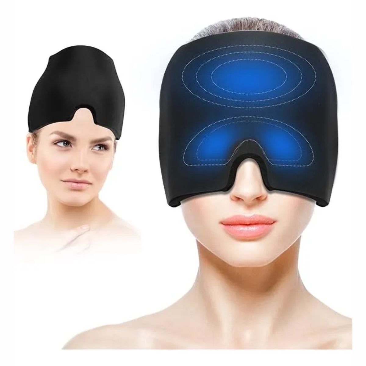 GENERICO - Gorro Para Migraña Alivio Compresa De Gel Frío Para Ojos