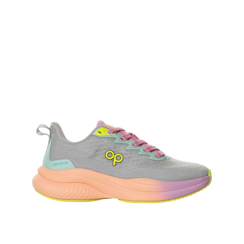 OCEAN PACIFIC - Tenis Ocean Pacific Derya Para Mujer Color Gris Naranja Rosado