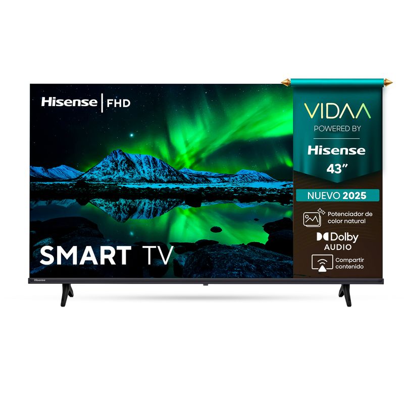 HISENSE - TV Hisense 43 Pulgadas Full HD 43A4NV Smart TV Black