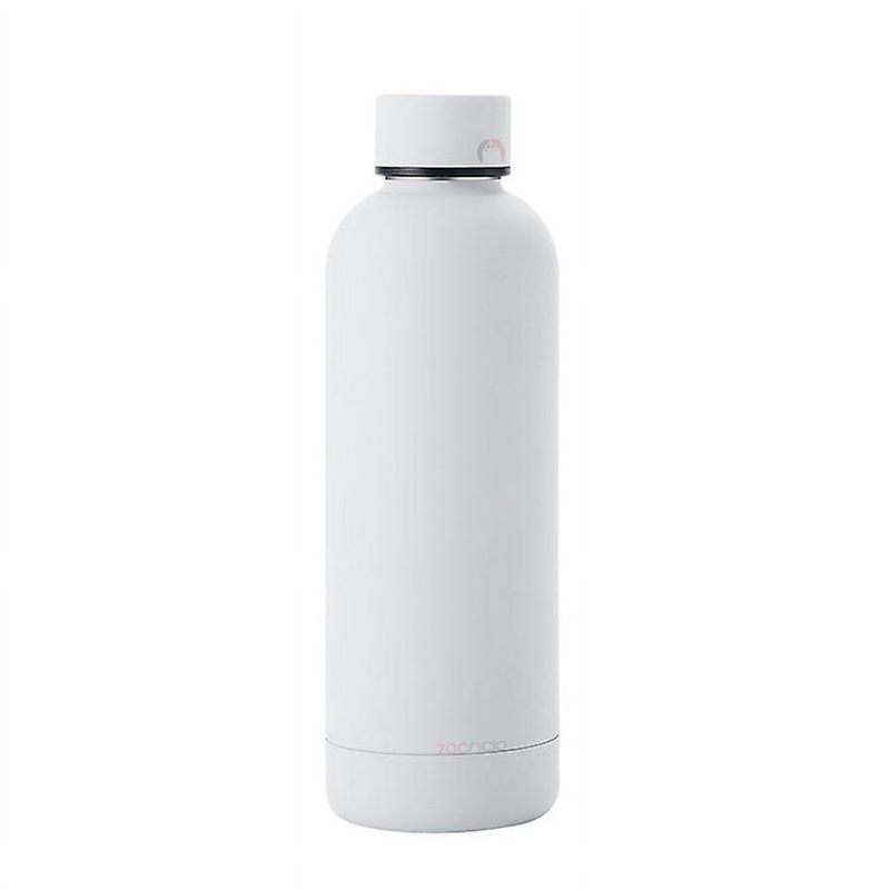 ZOCOCIO - Botella De Acero Inoxidable Térmico Bebida Frías Y Calientes Blanco