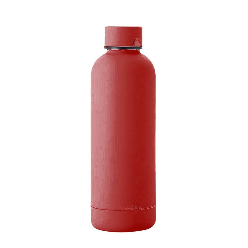 ZOCOCIO - Botella De Acero Inoxidable Térmico Bebida Frías Y Calientes Rojo