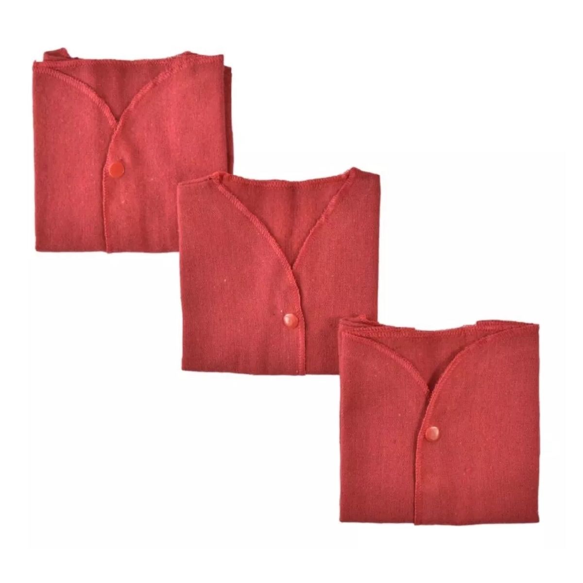 MUNDO BEBE - Camisetas X3  Bayetilla Bebé Camisa Roja