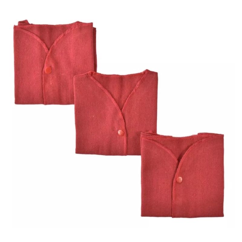 MUNDO BEBE - Camisetas X3  Bayetilla Bebé Camisa Roja