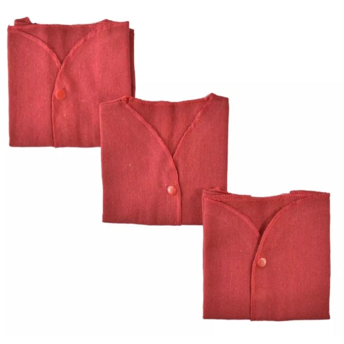 MUNDO BEBE - Camisetas X3  Bayetilla Bebé Camisa Roja