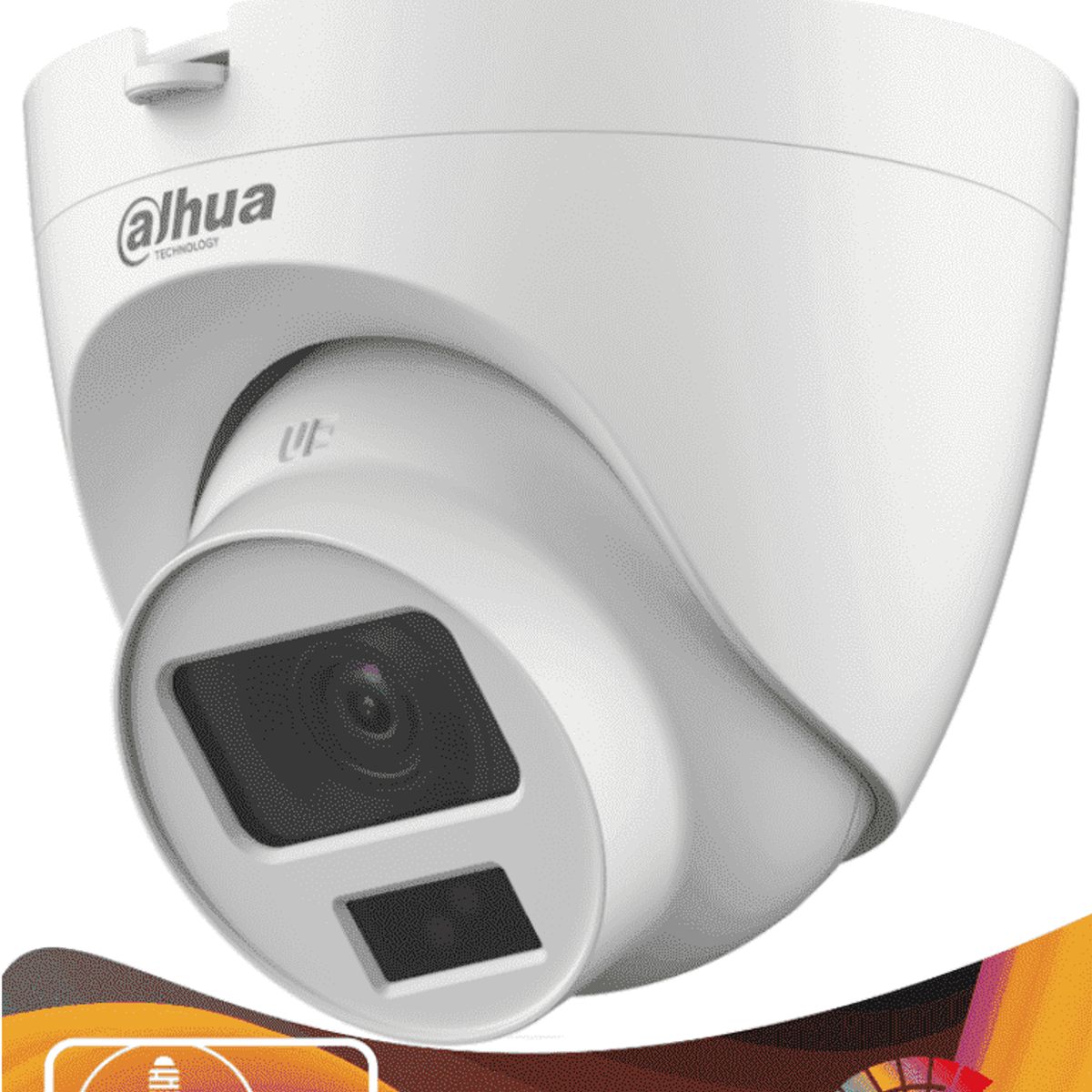DAHUA - CAMARA FULL COLOR 4 EN 1 1.28 - 1080P TORRETA PLASTICA LENTE 2,8MM IP67 20M