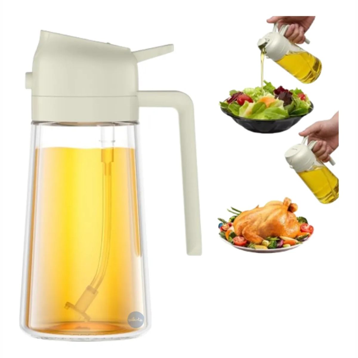 GENERICO - Botella Dispensadora De Aceite Para Cocina Con Pulverizador