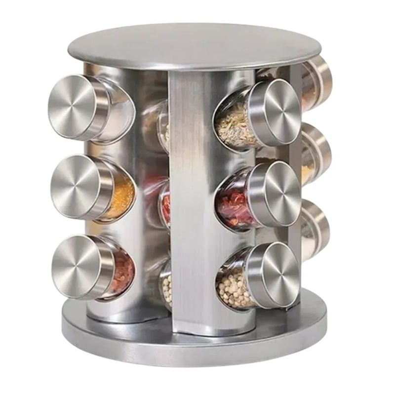 AMERICAN GENERICS - Condimentero Giratorio Para Especias Organizador Cocina X12 PCS