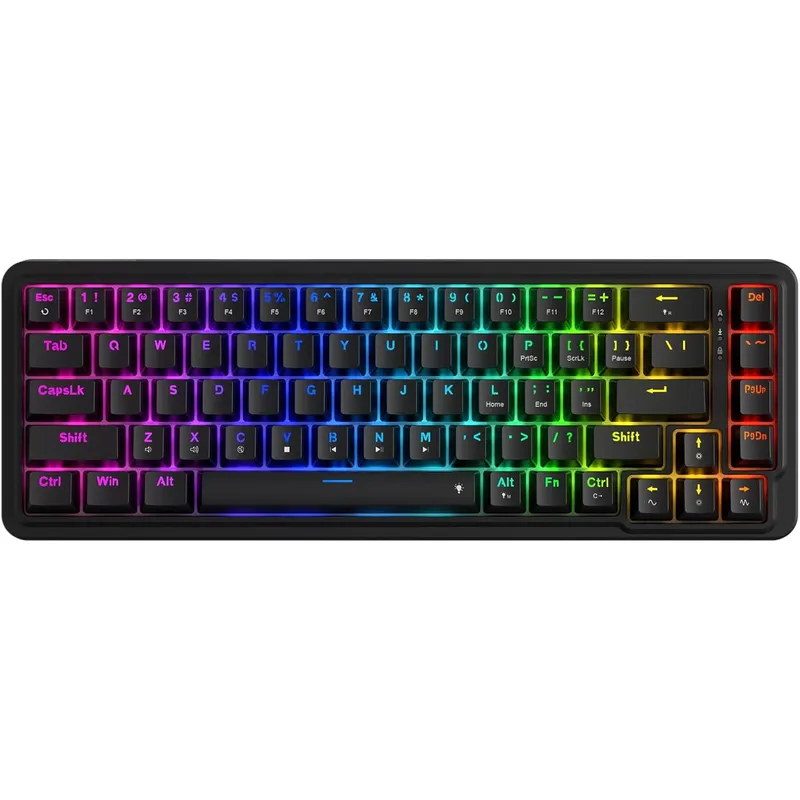 REDRAGON - Teclado Mecánico Redragon K709 Nova Switch Dragon Chant  Lubricados