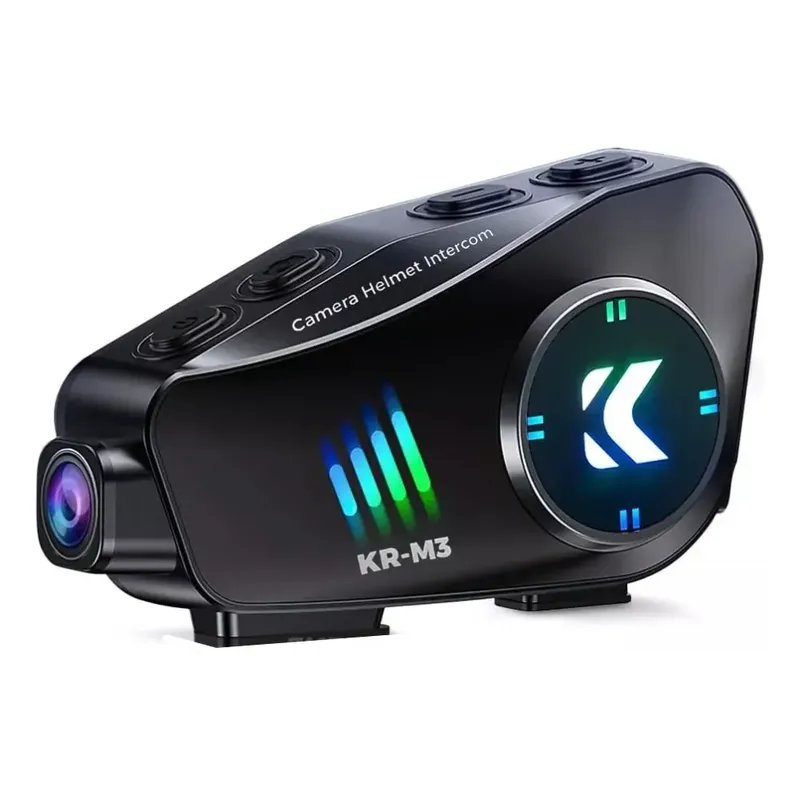 GENERICO - Intercomunicador Con Cámara Fhd Casco Bluetooth Wifi Kr-m3