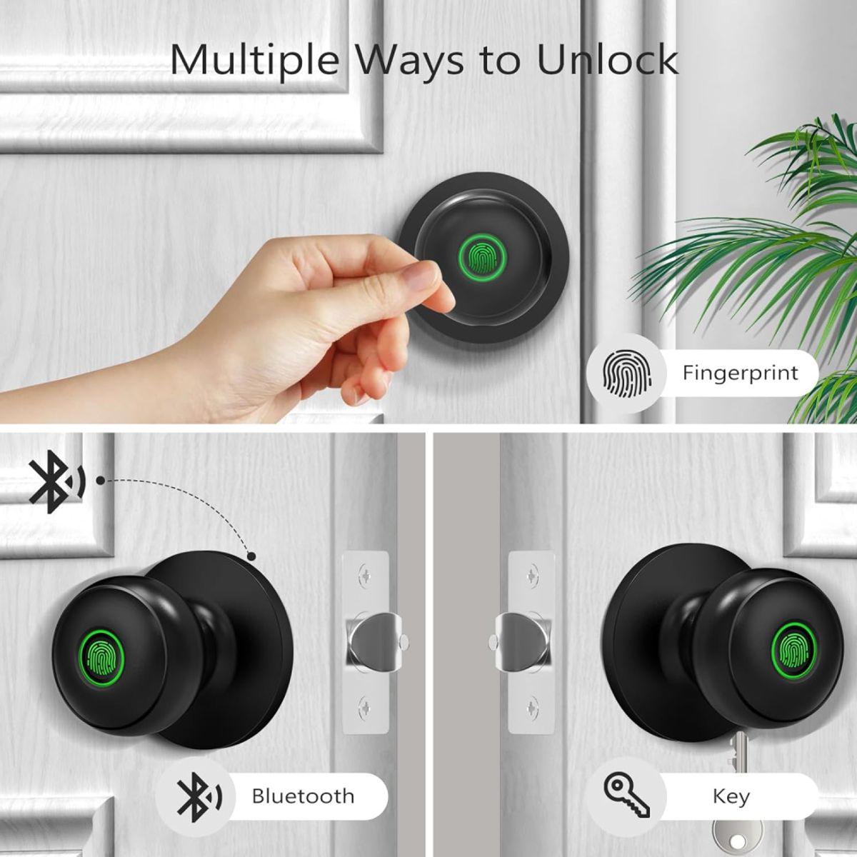 COLME TECHNOLOGY HOME - Cerradura Inteligente Interiores Chapa Huella App Tuya Smart