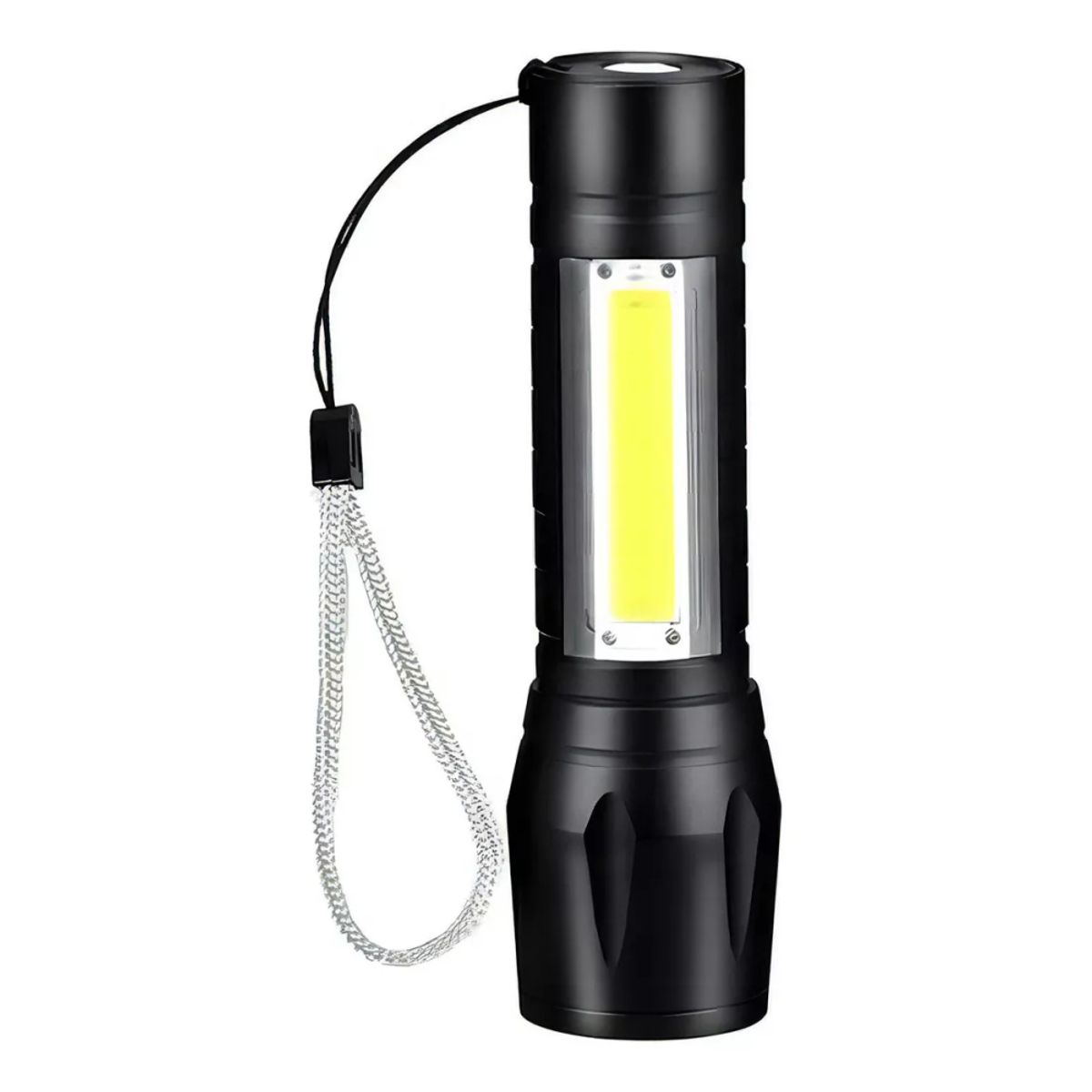 COLME TECHNOLOGY HOME - Linterna Táctica Recargable USB Larga Distancia 3 Modos Led