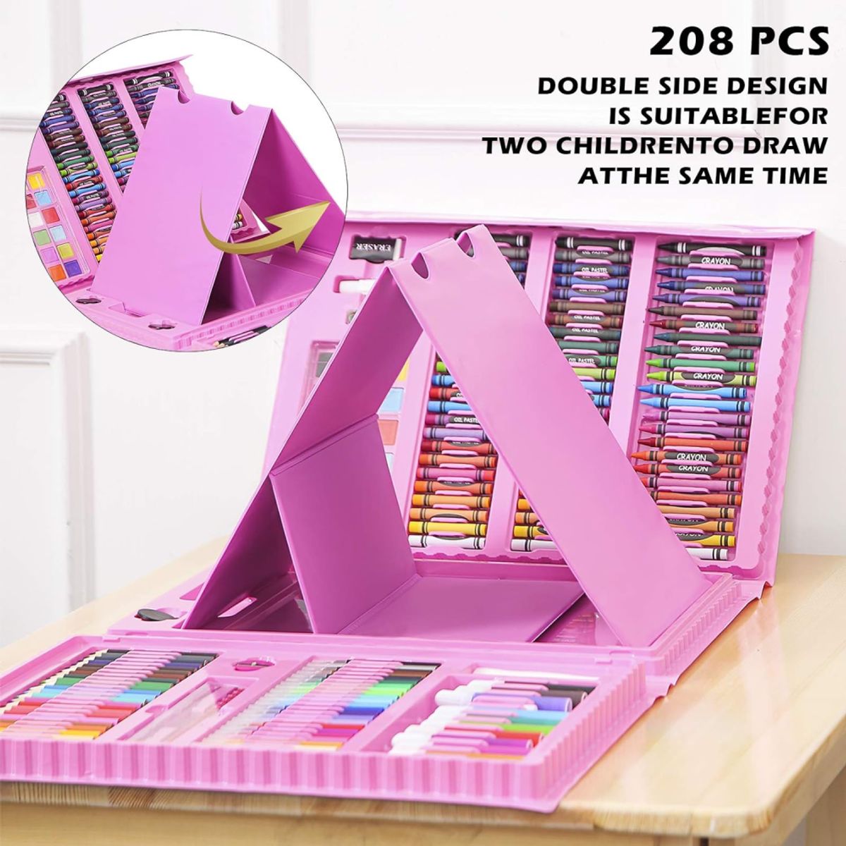 COLME TECHNOLOGY HOME - Set De Arte Niños Maleta 208 Piezas Dibujo Creativo Infantil