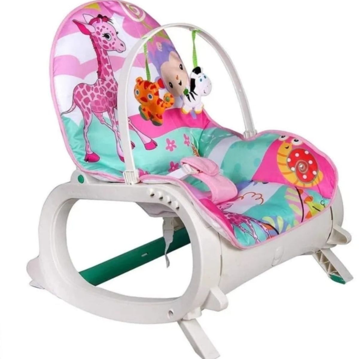 GENERICO - Silla Mesedora Vibradora y Musical Con Bandeja Para Bebe