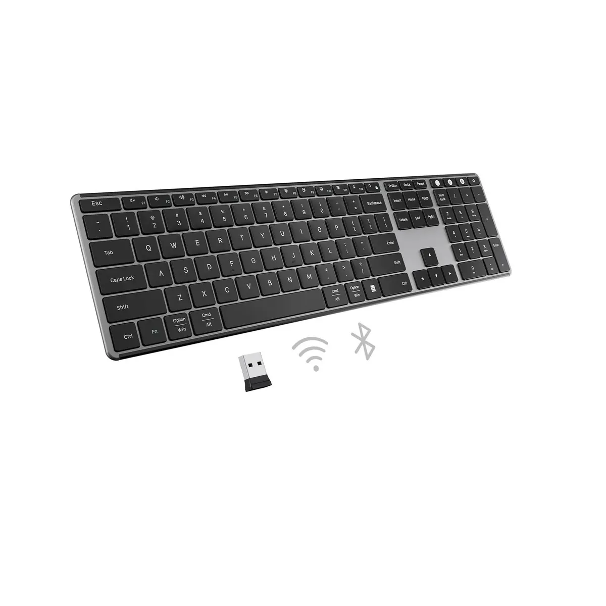 GENERICO - Teclado Bluetooth Y 24hz Recargable Multidispositivo Mac