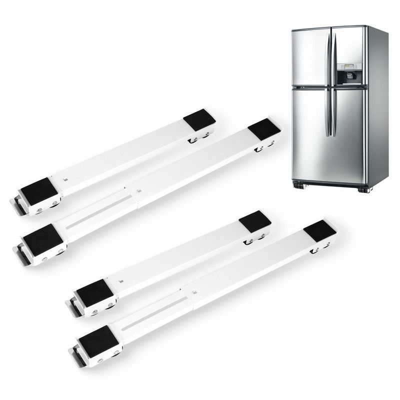 ENERGY PLUS - Set x2 Soportes Rueda Ajustable para Lavadora Nevera Estufa