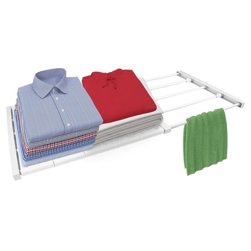 ENERGY PLUS - Estante Separador Expandible 100×42 cm Organizador de Ropa