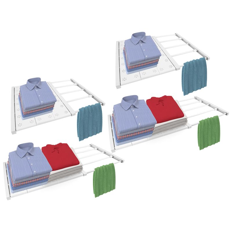 ENERGY PLUS - Combo 4 Estantes Separadores Expandibles 60×42cm y 100×42 cm