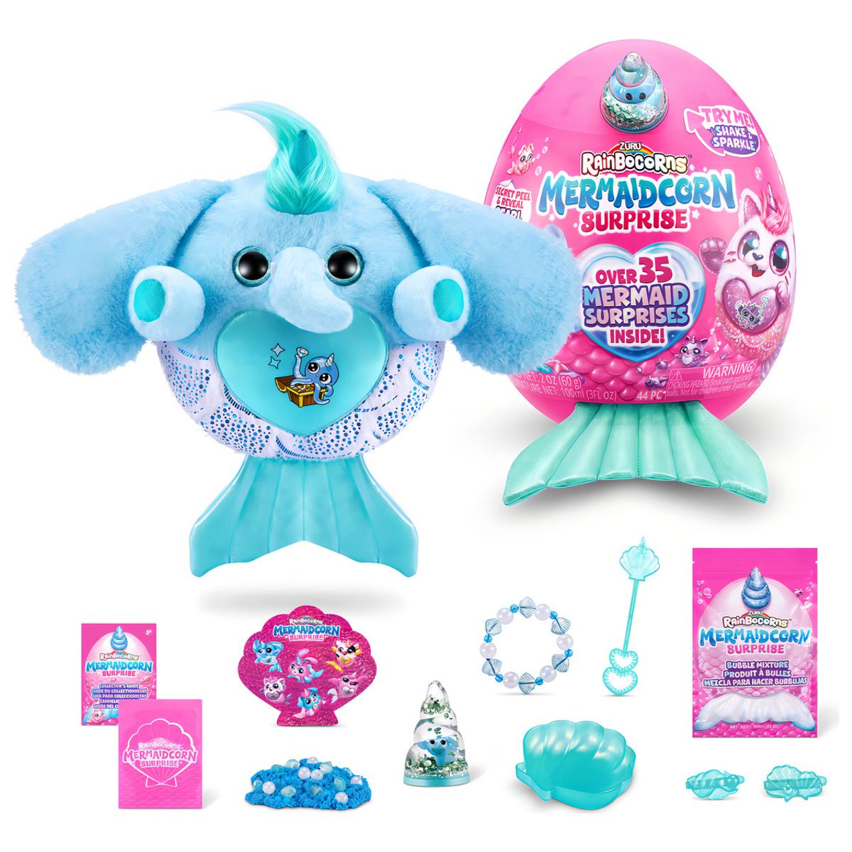 RAINBOCORNS - Rainbocorns Mermaidcorn Peluche Elefante De Zuru Colección