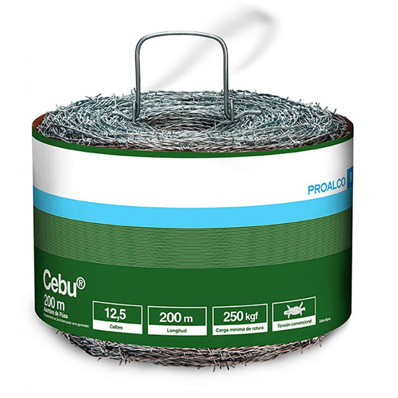 GENERICO - Alambre De Puas Cebu 12.5 X 200 Mts